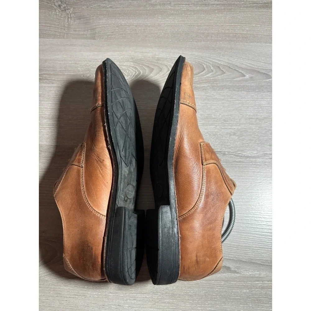 Sandro Moscoloni Mens 11M Tan‎ Leather Cap Toe Oxford Dress Shoes Lace Up Brown